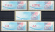 Frankreich France ATM Stamps LSA C001.75500 Paris RP / Michel 9.2 B / Serie ZS5 ** / Distributeurs Automatenmarken - 1988 Type « Comète »