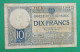 BANQUE D'ETAT DU  MAROC MOROCCO 10 FRANCS 1931 - Morocco