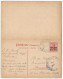 Belgique Belgie Allemagne Entier Postal Double Avec Réponse Censure 1915 Occupation Allemande Arlon - Occupazione Tedesca