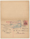 Belgique Belgie Allemagne Entier Postal Double Avec Réponse Censure 1915 Thienen Tirlemont Rotterdam - Ocupación Alemana