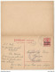 Belgique Belgie Allemagne Entier Postal Double Avec Réponse Censure 1915 Thienen Tirlemont Rotterdam - Ocupación Alemana