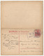 Belgique Belgie Allemagne Entier Postal Double Avec Réponse Censure 1915 Mons Rotterdam - Occupazione Tedesca