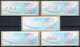 Frankreich France ATM Stamps LSA C001.75702 Paris 102 / Michel 9.8 B / Serie PS2 ** / Distributeurs Automatenmarken - 1988 « Comète »