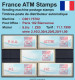 Frankreich France ATM Stamps LSA C001.75702 Paris 102 / Michel 9.8 B / Serie ZS5 ** / Distributeurs Automatenmarken - 1988 « Comète »