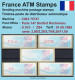 Frankreich France ATM Stamps LSA C001.75747 Paris 147 / Michel 9.10 B / Serie ZS4 ** / Distributeurs Automatenmarken - 1988 « Comète »