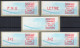 Frankreich France ATM Stamps LSA C001.77468 Torcy / Michel 9.11 B / Serie ZS5 ** / Distributeurs Automatenmarken - 1988 Type « Comète »