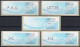 Frankreich France ATM Stamps LSA C001.77468 Torcy / Michel 9.11 E / Serie ZS5 ** / Distributeurs Automatenmarken - 1988 Type « Comète »