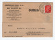 1928. GERMANY,BAD LAUSICK,SPECIAL CANCELLATION,GEBRUDER KOCH A.G. CORRESPONDENCE CARD,USED TO BELGRADE,YUGOSLAVIA - Bad Lausick