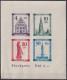 F-EX47196 GERMANY BADEN 1949 ORIGINAL GUM SHEET ARCHITECTURE.  - Nuevos