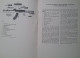 General Descriptions And Handling Instruction Of The 7.62 Mm Submachine Gun With Wooden Stock Type Kalashnikov - Armées Étrangères