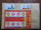 China.Souvenir Sheet + Full Set On Registered Envelope - Cartas & Documentos