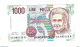 Italy 1000 Lire 1990  Km 114a  Xf+ - 1000 Liras