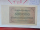 Reichsbanknote 500.000 Mark 1923 Lettre "J" Lettre Rare Et Neuf (B.32) - 500.000 Mark