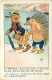 Thèmes Div -ref-UU641- Illustrateur Mich -hérisson Et Lapin -the Hedgehog - Herissons -les Animaux Nos Frères N°7041 - Mich