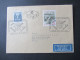 Österreich 1961 Freimarken Bauwerke Und Mi.Nr.1068 MiF Flugpost Air Mail Wien - Hamburg BRD SSt Europ. Konferenz Verkehr - Brieven En Documenten