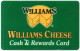 Fromage Williams Cheese Co - Carte Magnétique Fidélité USA États-Unis  Card  (R 864) - [3] Magnetic Cards