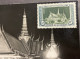 Carte Maximum 1953 N° 5 Phnom Penh La Salle Du Trône - Kambodscha