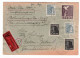 1947, Portogerechter Wertbrief über "10.000 Mark" Ab Heidelberg - Briefe U. Dokumente