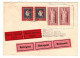 1959, Eilbrief Per Rohrpost. 2 Marken Als Ungültig Gekennzeichnet. - Storia Postale