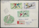 Hungary FDC Sc. 1772-1779, B258. 3 Envelopes.  The 1966 FIFA World Cup.   FDC Cancellations On Special Envelopes - FDC