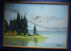 Delcampe - 13 TABLEAUX PEINTURES GOUACHE - PAYSAGES ET NATURES MORTES - Estampas