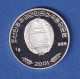 Nordkorea 2001 Silbermünze 2 Won Pandas Teilkoloriert 7g Ag999 PP - Autres – Asie
