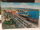 Cartolina Civitavecchia Provincia Roma ,viale Della Vittoria ,ferrovia Con Treno Anni 60 - Civitavecchia