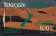 New Zealand - PO11, GPT, Phonecard Exchange #4 Pacific Jewell (green), Exhibition, Overprint, %200ex, 1992, Used - Nouvelle-Zélande