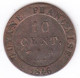 Louis Philippe I - Guyane Française   - 10 Cent.  1846 A - French Guiana