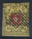 SUISSE Ca.1850:  Le ZNr. 16II Obl. Grille - 1843-1852 Correos Federales Y Cantonales