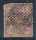 SUISSE Ca.1852:  Le ZNr. 20 Obl. Grille, Réparé - 1843-1852 Federale & Kantonnale Postzegels