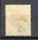 H-K  Yv. N° 62 ; SG N° 62 Fil CA (o) 1c Brun Et Violet-brun Edouard VII Cote 0,75 Euro BE  2 Scans - Usados