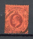 H-K  Yv. N° 64 ; SG N° 64 Fil CA (o) 4c Violet S Rouge Edouard VII Cote 0,75 Euro BE  2 Scans - Usados