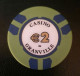 Jeton De Jeu De 2 Euro "Casino De Granville - €2" Manche - Normandie - Casino