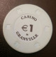 Jeton De Jeu De 1 Euro "Casino De Granville - €1" Manche - Normandie - Casino