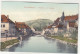 E2161)  WOLFSBERG - Partie An Der Lavant - Alte Farbige Karte - Straße Häuser DETAILS U. Steinbrücke ALT 1909 - Wolfsberg