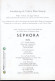 Cartolina Pubblicitaria CALVIN KLEIN SEPHORA - Promocard N. 7699/a - Mode