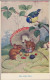 Champignon Pilze Mushroom Fly Agaric Mouse Bird Noel Hopking Fauna Old PC. Cpa. 1970 - Champignons