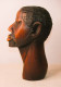 Delcampe - EXTRAORDINARIO BUSTO DE HOMBRE TALLADO EN MADERA. ARTE TRIBAL - Arte Africano