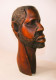 Delcampe - EXTRAORDINARIO BUSTO DE HOMBRE TALLADO EN MADERA. ARTE TRIBAL - Arte Africana