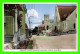 NASSAU BAHAMAS - PRINCES STREET SHOWING THE KIRK - ANIMATED OLD CAR - PUB. BY SANDS STUDIO - - Bahamas