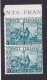 1951 Italia Italy Repubblica CRISTOFORO COLOMBO 2 Serie In Coppia MNH** SCOPERTA DELL'AMERICA, DISCOVERY Pair - Christophe Colomb