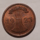 2 Rentenpfennig - Deutsches Reich - 1923 - 2 Renten- & 2 Reichspfennig