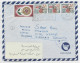 FRANCE COQ DECARIS 30C BANDE DE 3+25C EUROPA LETTRE COVER AVION THONON 9.7.1965 POUR MISSION FRANCAISE ARABIE SAOUDITE - 1962-1965 Coq De Decaris