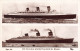 TRANSPORT - Bateau - Les Deux Plus Grands Paquebots Du Monde - Le Normandie - Queen Mary - Carte Postale Ancienne - Steamers