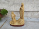 Ancienne Statuette Religieuse Sainte Vierge Apparition Lourdes - Gesso