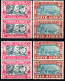 2305. SOUTH AFRICA. 1938 VOORTREKKER  SG. 80-81 X 2 MNH - Unused Stamps