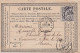 35435# SAGE CARTE PRECURSEUR Obl SERMAIZE S SAULX B. EPERN CONVOYEUR STATION 1877 BAR LE DUC MEUSE EPERNAY MARNE - Vorläufer