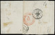 Let EMISSION DE 1849 - 3a   20c. Noir Sur Blanc, PAIRE Obl. GRILLE S. LAC, Càd T15 LYON 14/3/49, TB - 1849-1876: Periodo Classico