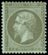 * EMPIRE DENTELE - 19c   1c. Vert-olive Foncé, TB - 1862 Napoléon III